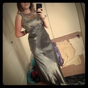 Beautiful silver long bottom, dress